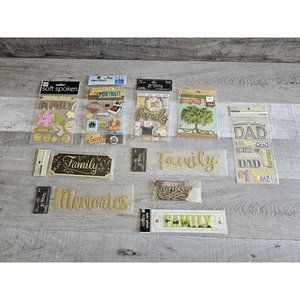 Sticker Lot - Family Tree Mom Dad Scrapbooking 3D Stickers MAMBI + RARE #22